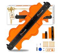 TOOLIFE Connectable Contour Gauge with Lock, Stocking Stuffers，Gifts for Men Him Husband Dad,Woodworking Tools for Flooring， Cool New Measuring Tool for odd Shape, Christmas Gifts Anniversary Birthday