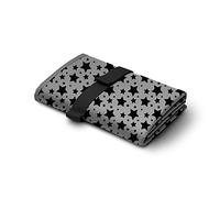 Toolik Baby Diaper Changing Pad, Extra Large (27.5 x 19.7 inch) Waterproof Mat for Stroller Walks or Diaper Bag, Fits Newborn and Toddler for Quick Change on The go (Black, 3D Stars)
