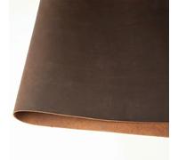 Tooling Leather Sheet, Crazy Horse Genuine Leather Dark Brown Multiple Sizes 1.5-2.0mm Thick(1.5mm Thick,30x10cm)