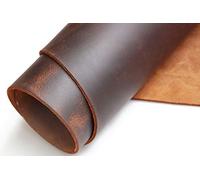 Tooling Leather Square 3.6mm-4.0mm (9-10oz) Thick Finished Full Grain Cow Hide Leather Crafts Tooling Sewing Hobby Workshop Crafting Leather Heavy Weight (Rust Red, 6"x12")