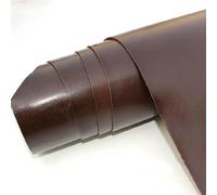 Tooling Leather Square, Calf Skin Vegetable Tanned Leather Craft Material Coffee Color Multiple Sizes Thickness(2.0mm Thickness,30x30cm)