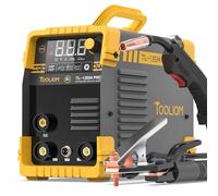 TOOLIOM 135A Gasless Flux Core MIG Welder 110V MIG Welder Flow MIG/Lift TIG/Stick Welding Machine 3 in 1 IGBT DC Inverter with LCD Display