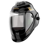 TOOLIOM Auto Darkening Welding Helmet with Light, 1/1/1/1 Large Viewing 4.31" x 3.81" True Color Welding Mask Shade 4/5-9/9-13 Solar/Rechargeable Battery Powered Welder Hood for TIG MIG MAG MMA Plasma