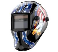 TOOLIOM Auto Darkening Welding Mask True Colour Solar Powered Welding Helmet with Adjustable Shade 9-13 for MIG TIG ARC