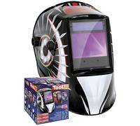 Toolit 042513 FLIP-FLAP Welder's Hard Hat Black EN 166/168/175