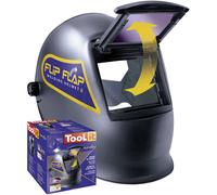 Toolit FLIP-FLAP Welder's Hard Hat Black EN 166/168/175