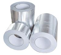Toolkit 48mm x 45m Aluminum Foil Tape | Conductive, High Temp Heat-Resistant Foiled Tape Rolls for HVAC Repair, Ducts, Insulation, Dryers, Jewelry Making & Crafts (6 pack)