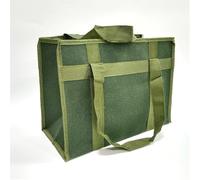 Toolkit Handheld Tool Storage Bag Auto Insurance Thickened Toolkit Bag Canvas Electrician Repair Large Capacity Durable(*4,L)