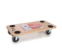 Toolland a land of possibilities QT106 Multicolored Furniture Dolly, Platform, Fixed Handle, Steel, 56 x 30 cm, Maximum Load 150 kg