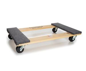 Toolland QT408 Heavy Duty Trolley, Rectangular Transport Scooter, 400 kg Max Load, 760 mm Length x 460mm Width