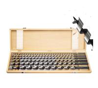 TOOLMAYS Auger Bit Set, 6PCS wood drill bits Ø 6/8/10/12/16/18 x 460 mm, Hex Shank Ship Auger Long Drill Bit with Wooden Case For Hardwood Softwood Plywood Mdf And Chipboard