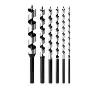 TOOLMAYS Auger Drill Bit Set, Diameter 6-18 x 460 mm, Wood Drill Bit Set, Long, Spiral Drill Bit for Soft and Hardwood, Beam Drill