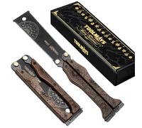 TOOLMAYS Japanese Pruning Saw Foldable, 150mm Astrolabe Japanese Saws, Hand Saw with Double-Edged SK5 Blade (13/15 TPI), Butterfly Saw for Woodworking & DIY