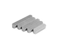TOOLNOX Parallel Key Round Ended Feather Key Parallel Drive Shaft Keys 45# Steel Square Rectangular A Type Flat Pin L=6-80mm(4x4x35mm-(20pcs))