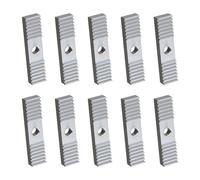 tooloflife 10 Pcs Timing Belt Fixing Piece, 9x40mm Aluminum GT2 Fixing Plate, Synchronous Belt Clamp Accessories for 3D Printer Machine