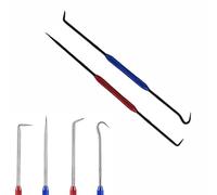 tooloflife 2 PCS Double Ended O-Ring Pick Tool, 210mm Carbon Steel Hook Set for Car Repair, High Hardness Seal Remover & Gasket Puller, Precision Prying Bar for Nails & Workshop Mechanics