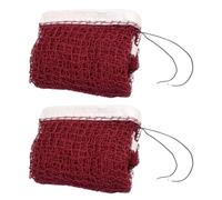 tooloflife 2PCS 6M Tennis Badminton Net, Volleyball Portable Professional Training Standards Nylon Foldable Outdoor Sports Garden Net