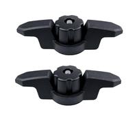 tooloflife 2Pcs Kayak Track Mount Cleat Durable Nylon Anchor Line Cleat Water & Rust Resistant Rail Mount for Kayaks, Inflatable & Fiberglass Boats