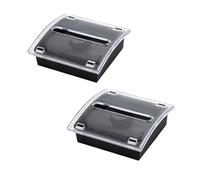 tooloflife 2Pcs Pop Up Note Dispenser Self Sticky Notes Holder for 3 x 3 Inch Memos Sticky Note Holder Black Post It Notes Dispenser for Desk School Office Home
