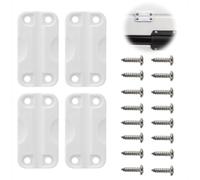 tooloflife 4 Pcs Cool Box Replacement Hinges, 5.7x3.2cm Weatherproof PP Plastic with Screws, Compatible with Igloo 50-165 Qt Models, Easy Install Repair Spares for Ice Chest & Camping Coolers