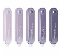 tooloflife 5Pcs Mini White Out Tapes, Small Quick Dry Whiteout Set, Aesthetic Stationery, Roller Instant Correction Tape for Home and Office(Gradient Purple)