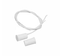 tooloflife 5Pcs Reed Switch Door Contact Sensor High-Sensitivity & Fast-Acting Magnetic Contact Magnetic Contacts Switch for Door/Window Magnetic Alarm System (White)