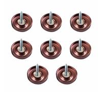 tooloflife 8 Pcs Mirror Screw, 16mm Stainless Steel Decorative Caps, Mirror Screw Fastener with Cover Nails for Mirrors, Glass Furniture, Rose Gold