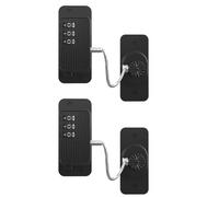 tooloflife Black 3-Digit Digital Password Lock, 2 Pcs Adhesive Child Safety Refrigerator Door & Cabinet Locks for Drawer, Window, Oven, Toolbox