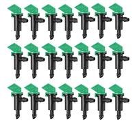 tooloflife Drip Emitter Garden Flag Irrigation Dripper 4 GPH, 16L/H Water Sprinkler Emitters Head Connect 4-7mm Hose for Shrubs Watering，Trees and Garden 100PCS
