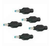 tooloflife Female to Male DC Barrel Connector Adapter 5-Pack, 5.5x2.1mm Tip Power Plug Compatible with HP4.5mm Male Adapter (with Integrated Chip)