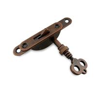 tooloflife Furniture Lock Cabinet Door Lock Antique Cabinet Lock Decorative Retro Furniture Lock with Key 2 Types