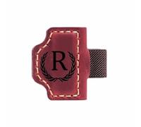 tooloflife Magnetic Leather Bookmark Personalised Magnetic Leather Bookmark with Pen Holder for Men Women, Gifts for Book Lovers, Readers 26 Letter Options