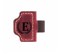 tooloflife Magnetic Leather Bookmark Personalised Magnetic Leather Bookmark with Pen Holder for Men Women, Gifts for Book Lovers, Readers 26 Letter Options