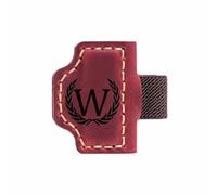 tooloflife Magnetic Leather Bookmark Personalised Magnetic Leather Bookmark with Pen Holder for Men Women, Gifts for Book Lovers, Readers 26 Letter Options