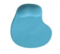 tooloflife Mouse Mat Silicone Mouse Pad with Wrist Rest Support Anti Slip Silicone for Computer Laptop Office Home (Light Blue)