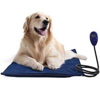 tooloflife Pet Heating Pad, Electric Heated Cat Bed 40 x 30cm Waterproof Heating Blanket for Cats Dogs, Safety Puppy Warming Mat with Chew Resistant Steel Cord Green