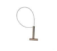 tooloflife Pig Holder Hog Catcher Snare Stainless Steel Pig Holder Catcher Heavy Duty Cable Catching Hog Pig Farm Equipment (Short Handle Hog)