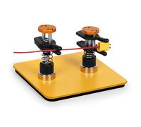 Toolour Helping Hands for Makers - Compact Third Hand PCB Holder with Dual Parallel Clamps, Adjustable Magnetic Base for Circuit Boards, fine Cables, and Components, no Spring-Back, no bite Marks