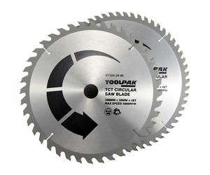 Toolpak 300mm x 30mm Bore x 40 & 60 Tooth 2 Pack Circular Saw Blades, BY300-30