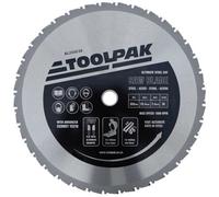 Toolpak Cermet Circular Saw Blade - 355mm X 36 Teeth - Hardened Tempered Body - For Mild Steel Only