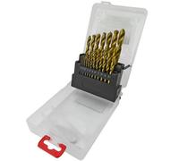 Toolpak Hss Jobber Drill Bit Set Tin Coated - 19 Piece