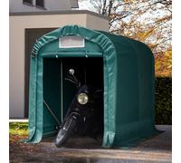 TOOLPORT 1,6x2,4m portable garage, PVC, dark green, without statics package - (77833)