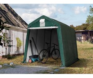 TOOLPORT 2.4x3.6m Carport Tent / Portable Garage, PE 450, dark green - (7821)