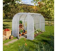 TOOLPORT 2x3m polytunnel greenhouse, PE, white - (8995)