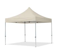 TOOLPORT 3x3m PES 700 Pop up gazebo ECONOMY Aluminium 32 mm, cream - (59002)