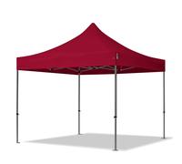 TOOLPORT 3x3m PES 750 Pop Up Gazebo PREMIUM Steel 40 mm, red - (600031)