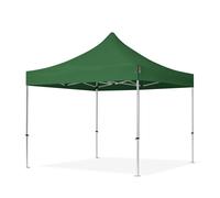 TOOLPORT 3x3m PES 800 Pop Up Gazebo PROFESSIONAL Aluminium 40 mm, dark green - (600137)
