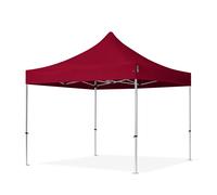 TOOLPORT 3x3m PES 800 Pop Up Gazebo PROFESSIONAL Aluminium 40 mm, red - (600151)