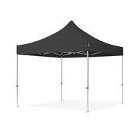 TOOLPORT 3x3m PVC 850 Pop up gazebo PROFESSIONAL Aluminium 40 mm, black - (59135)