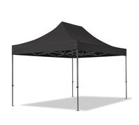 TOOLPORT 3x4.5m PES 750 Pop up gazebo PREMIUM Steel 40 mm, black - (600040)